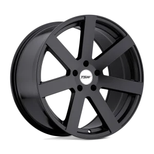 TSW Wheels – BARDO – Black – 17″x8″ 40mm – All weather Wheels – 1780BAR405114M76